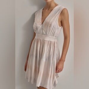 DKNY Elegant Cream Midi Dress